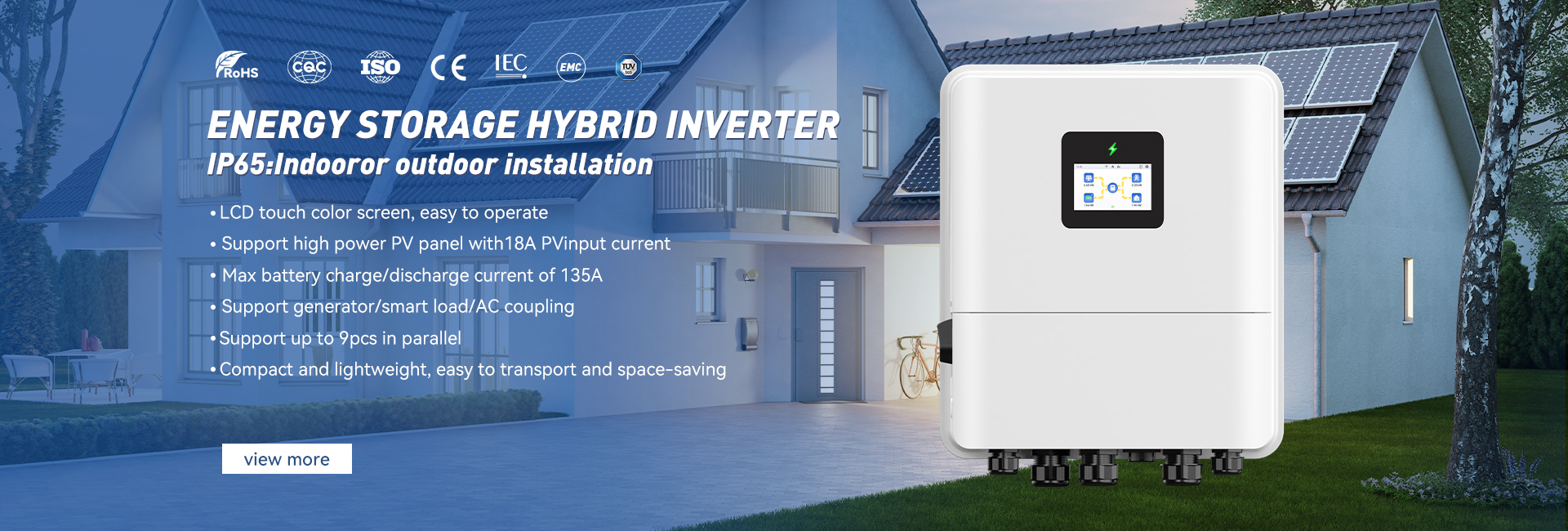 kwaliteit Van Net Hybride Zonneomschakelaar fabriek