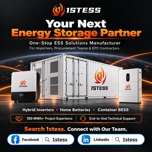 Latest company news about Vind 1stess op Facebook & LinkedIn | Oplossingen voor energieopslag