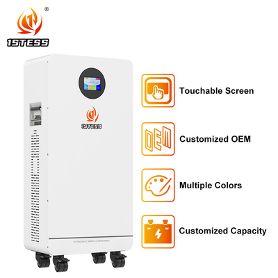 15.36Kwh Lifepo4 batterij 51.2v 300Ah Wheel-Model Home Energy Storage System batterij