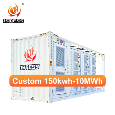 2MWh Industrial Container Solar Energy Storage System Li-ion-batterij aangesloten op het net