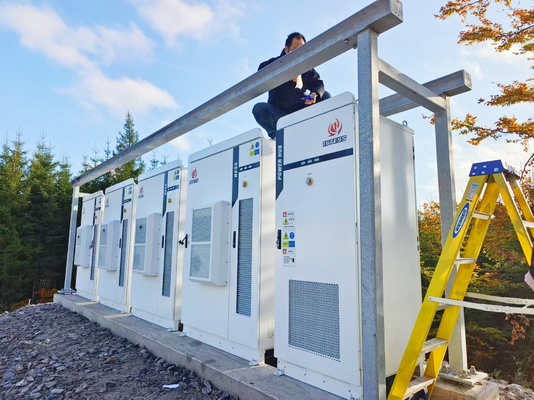 Zonnebatterij energieopslagsysteem 100kw 80kwh 20ft 40ft Lithium Ion Lifepo4 Vloeibare koelcontainer BESS