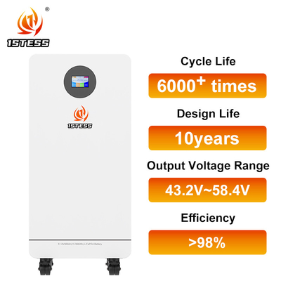 300Ah Lithium Zonnebatterij 15.36kWh Lifepo4 Battery Mobile 51.2V Home Energy Storage System -20°C Tot 55°C
