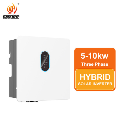 IP65 Single Phase 5kw 6kw 8kw 10kw Hybride zonne-inverter Hoogspanning 250V-600V Pure Sinus Wave MPPT On/Off Grid Zonne-inverter
