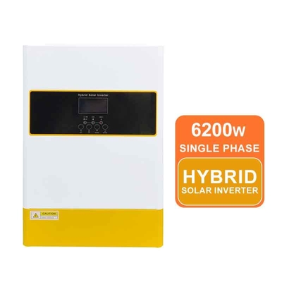 MPPT Zonne-oplader 6.2KW Hybride Omvormer Pure Sinusgolf 48VDC Enkel/Drie Fase Stofbestendig