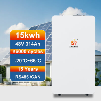 Lithiumbatterij van 15 kWh 48 V op een rack gemonteerd voor off-grid hybride omvormersystemen