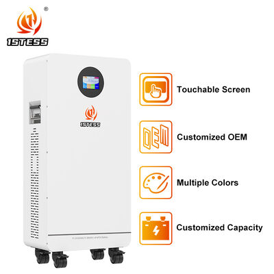 Home Backup Storage 51.2V 300Ah LiFePO4 15.36kWh 6000 cycli 98 Efficiëntie Veilig betrouwbaar